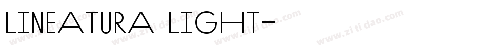 Lineatura Light字体转换